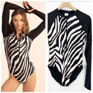 Trina Turk Swim Vivant Animal-Print Paddle Suit